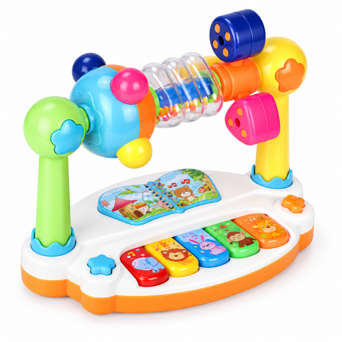 Musical Baby Piano Toy with Lights & Sounds for Toddlers