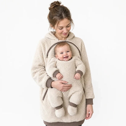 Women’s Fleece Babywearing Hoodie with Kangaroo Pouch
