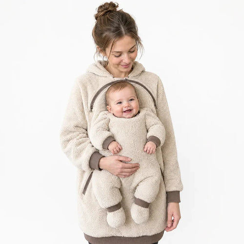 Women’s Fleece Babywearing Hoodie with Kangaroo Pouch