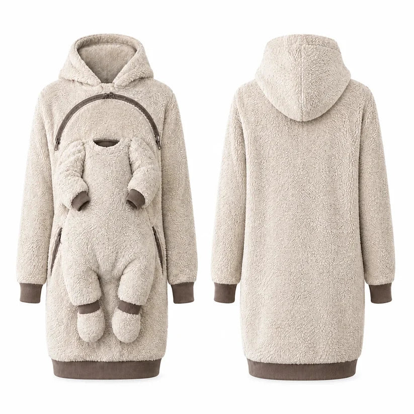 Women’s Fleece Babywearing Hoodie with Kangaroo Pouch