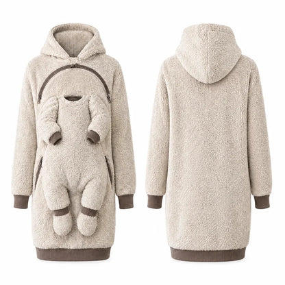 Women’s Fleece Babywearing Hoodie with Kangaroo Pouch