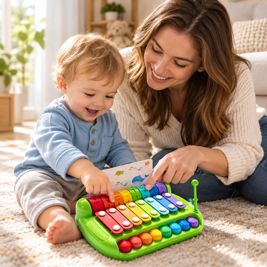 2 In 1 Baby Piano & Xylophone Musical Learning Toy