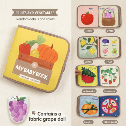 Animal World Montessori Quiet Book for Toddlers Learning Activity Cloth Book