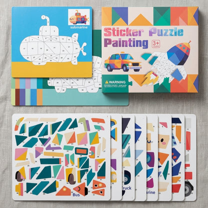 Montessori Kids Busy Book 4 Themes Travel Sticker Book