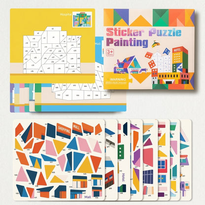 Montessori Kids Busy Book 4 Themes Travel Sticker Book