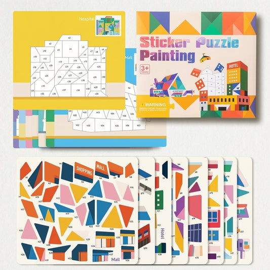 Montessori Kids Busy Book 4 Themes Travel Sticker Book