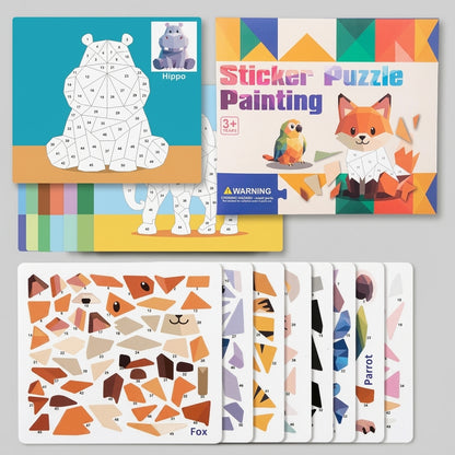 Montessori Kids Busy Book 4 Themes Travel Sticker Book