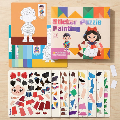Montessori Kids Busy Book 4 Themes Travel Sticker Book