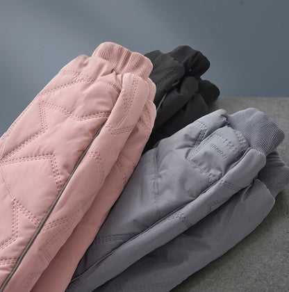 Toddler Waterproof Ski Pants Kids Winter Warm Fleece Trousers