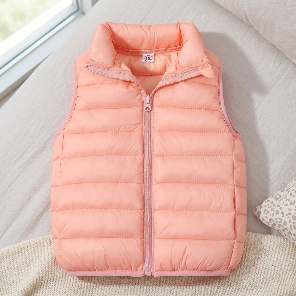 Kids Lightweight Down Vest Boys Girls Winter Puffer Waistcoa