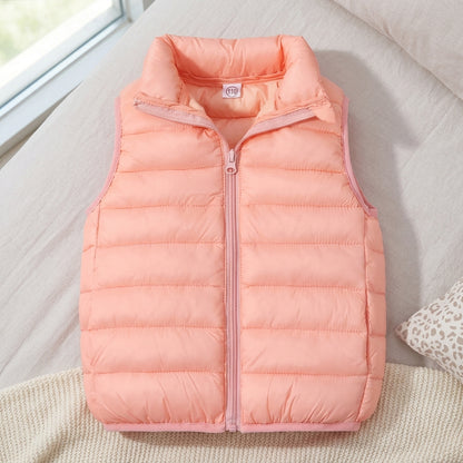 Kids Lightweight Down Vest Boys Girls Winter Puffer Waistcoa