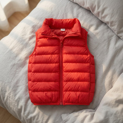 Kids Lightweight Down Vest Boys Girls Winter Puffer Waistcoa