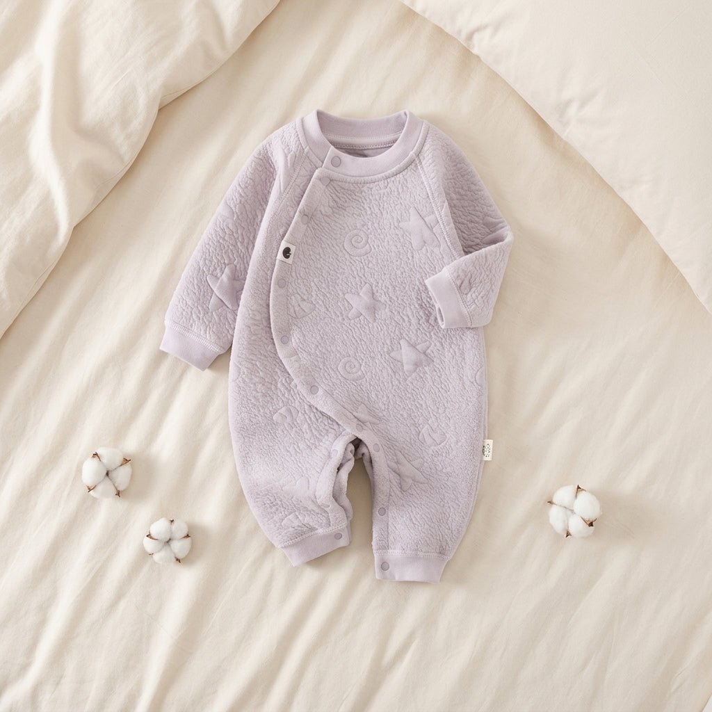 Thick Cotton Newborn Jumpsuit Cozy Baby Boy Girl Fall Romper