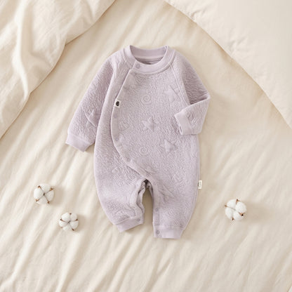 Thick Cotton Newborn Jumpsuit Cozy Baby Boy Girl Fall Romper