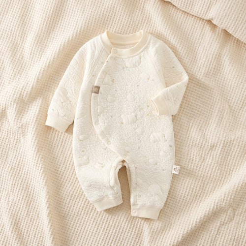 Thick Cotton Newborn Jumpsuit Cozy Baby Boy Girl Fall Romper