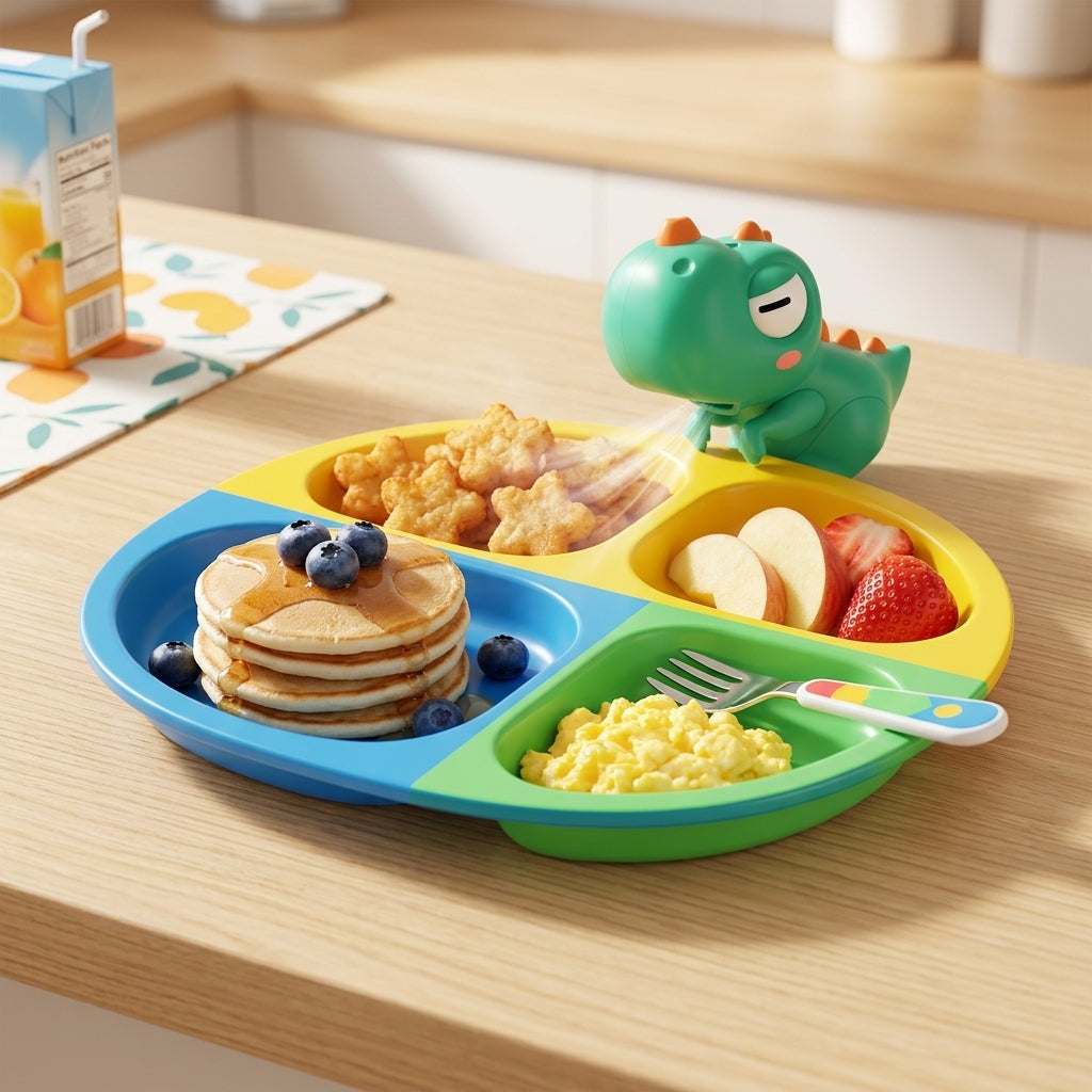Cute Elephant Dinosaur Mini Food Fan for Hot Soup Congee Clip On Bowl Cooler