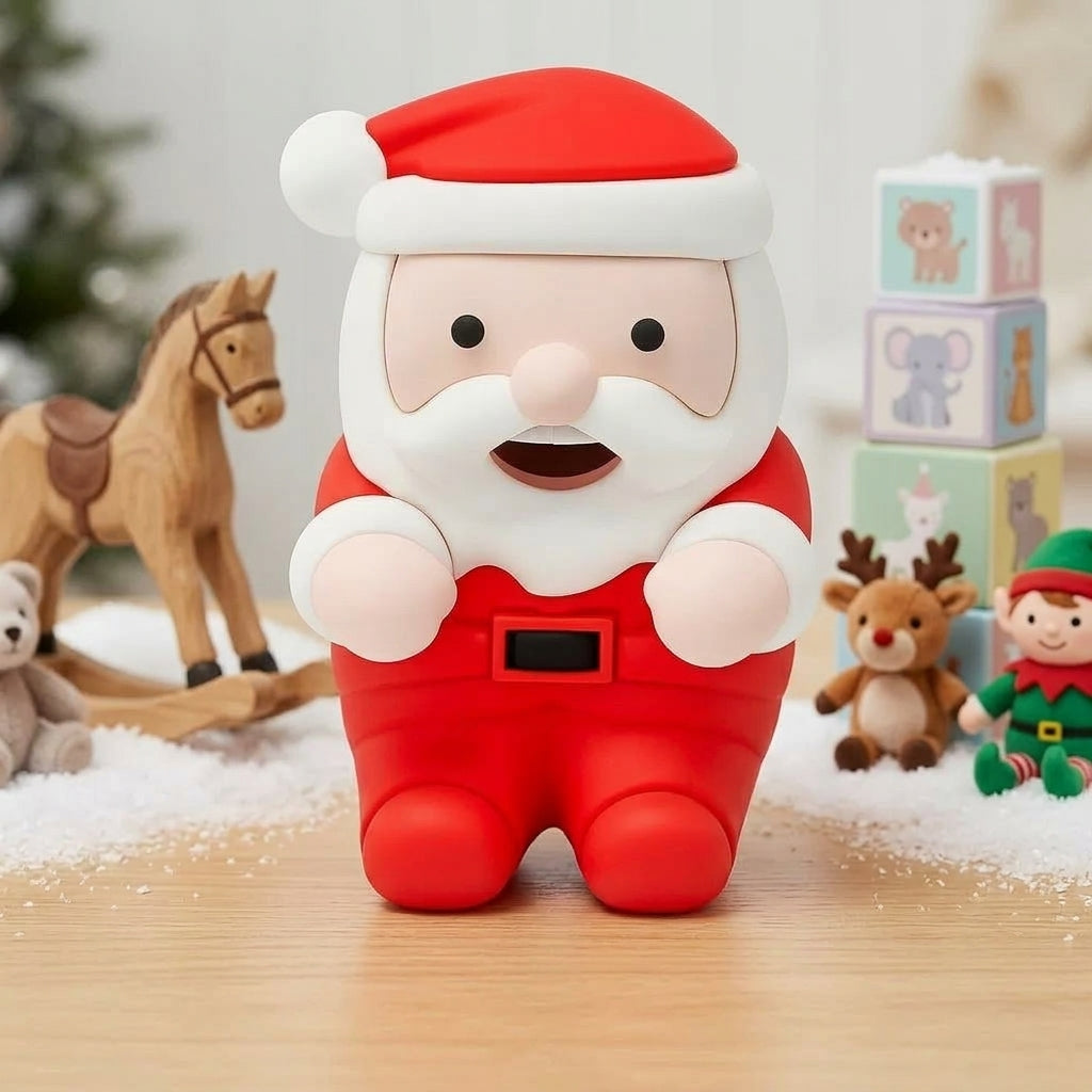 Cute Santa Christmas Mini Food Fan Adorable Clip On Bowl Cooler for Hot Soup