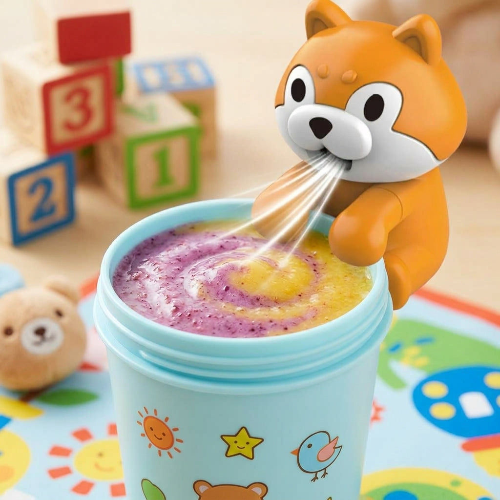 Cute Cat & Dog Mini Food Fan Adorable Clip-On Food & Drink Cooler