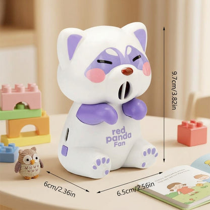 Cute Panda & Monkey Mini Food Fan with Speeds Clip-On Bowl Cooler