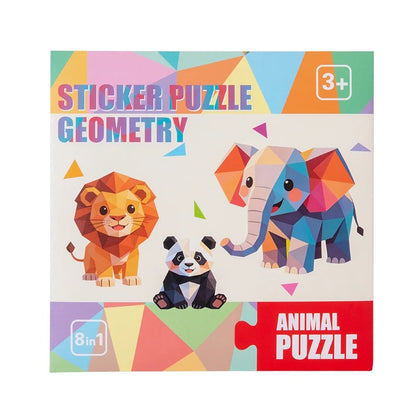 3D Geometric Sticker Puzzle Kids DIY Mosaic Collage Craft Kit