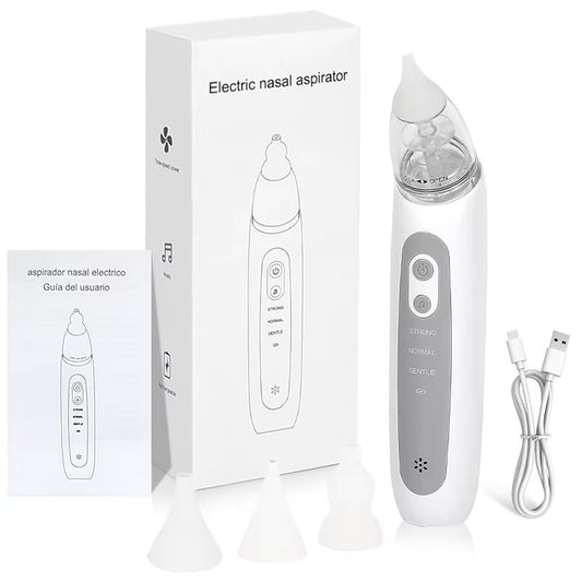 Baby Nuvia Electric Nasal Aspirator with Soft Silicone Tips & Soothing Music